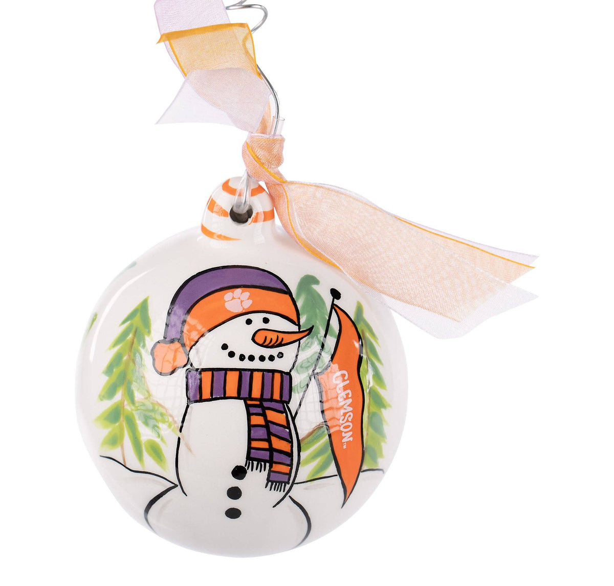 Tis the Season Clemson Snowman Ornament