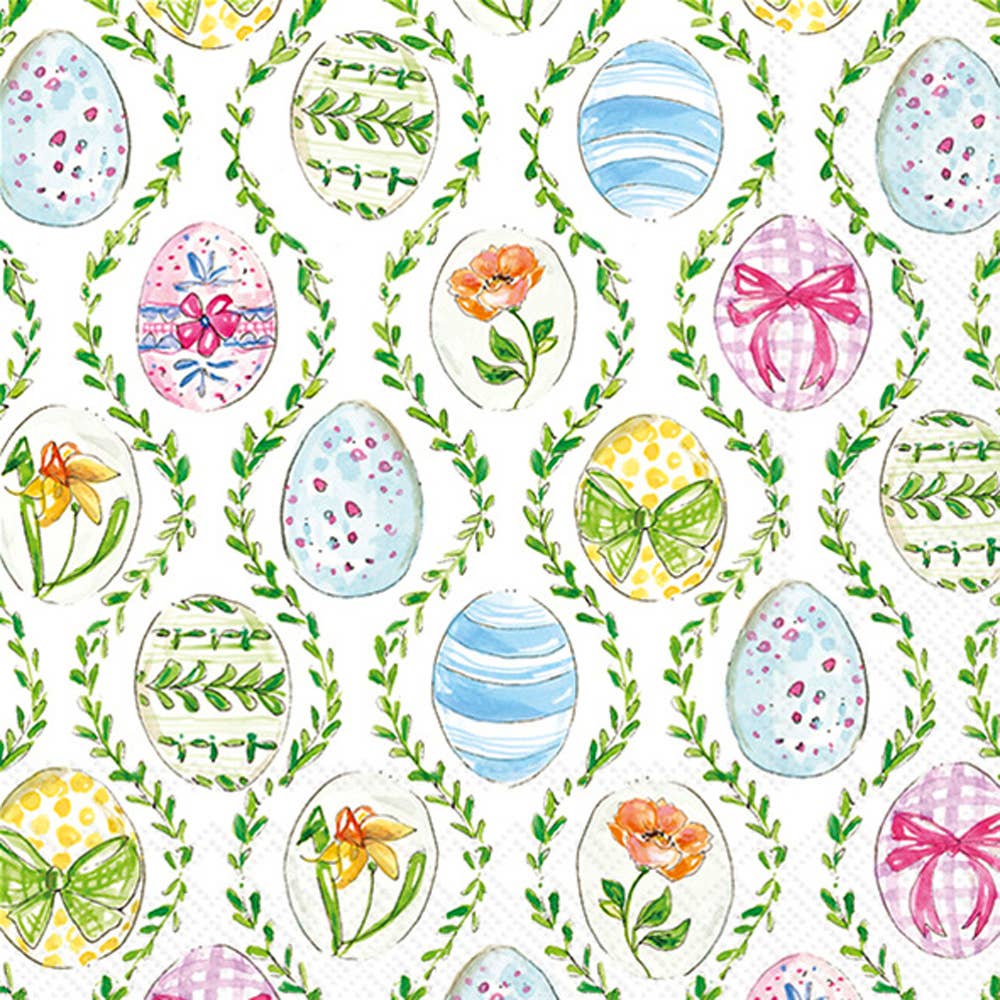 Paper Lunch Napkins 20 Ct Easter Bunny Eggs Rosanne Beck