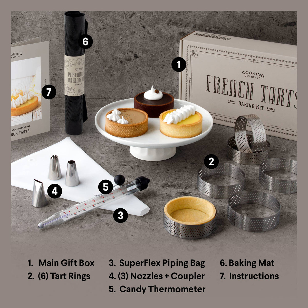 French Tart Baking Kit | Cake Decorating Tools | Unique Gift