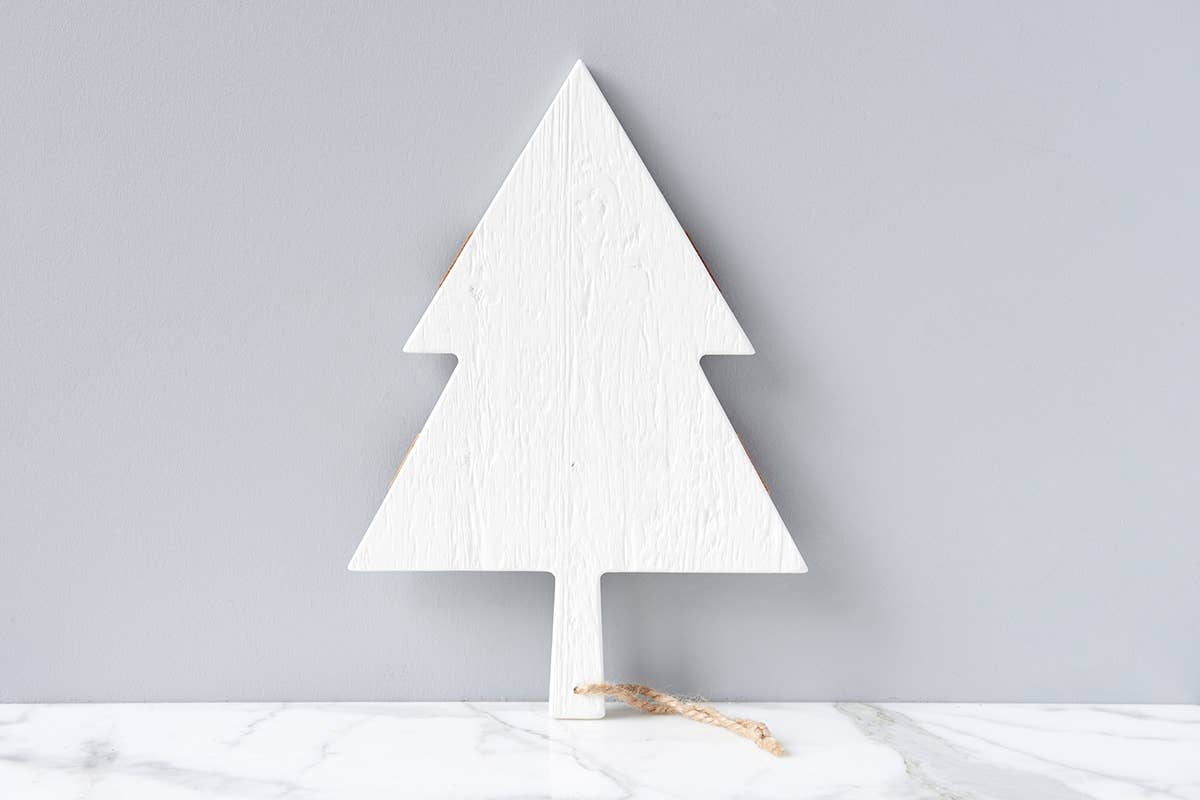 White Mod Tree Charcuterie Board
