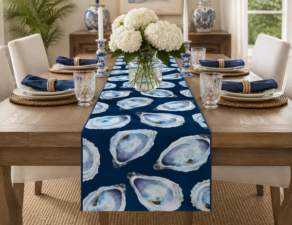 Oyster Table Runner Reversible