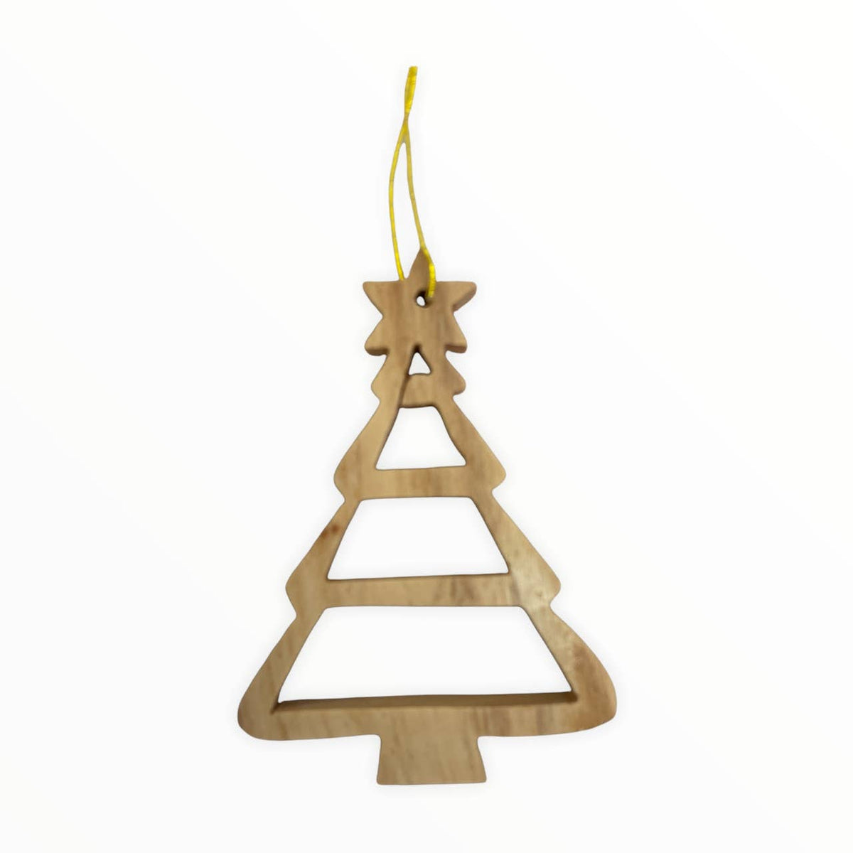 Olive Wood Christmas Tree Ornament