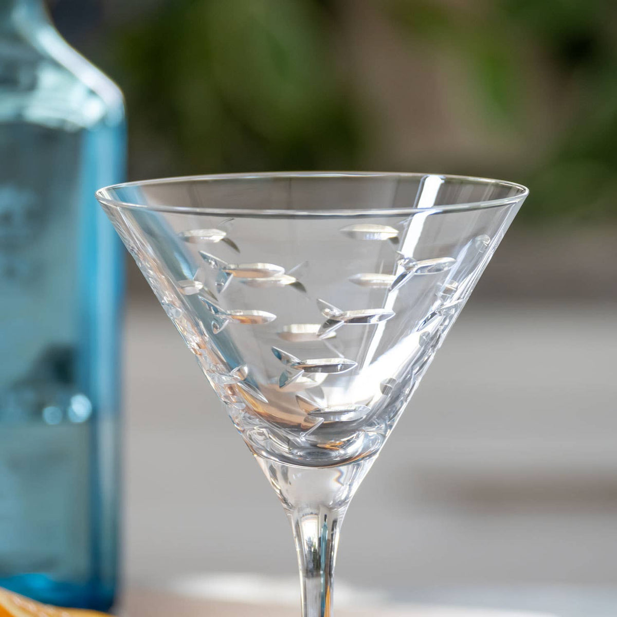 School of Fish Martini Glass 10oz