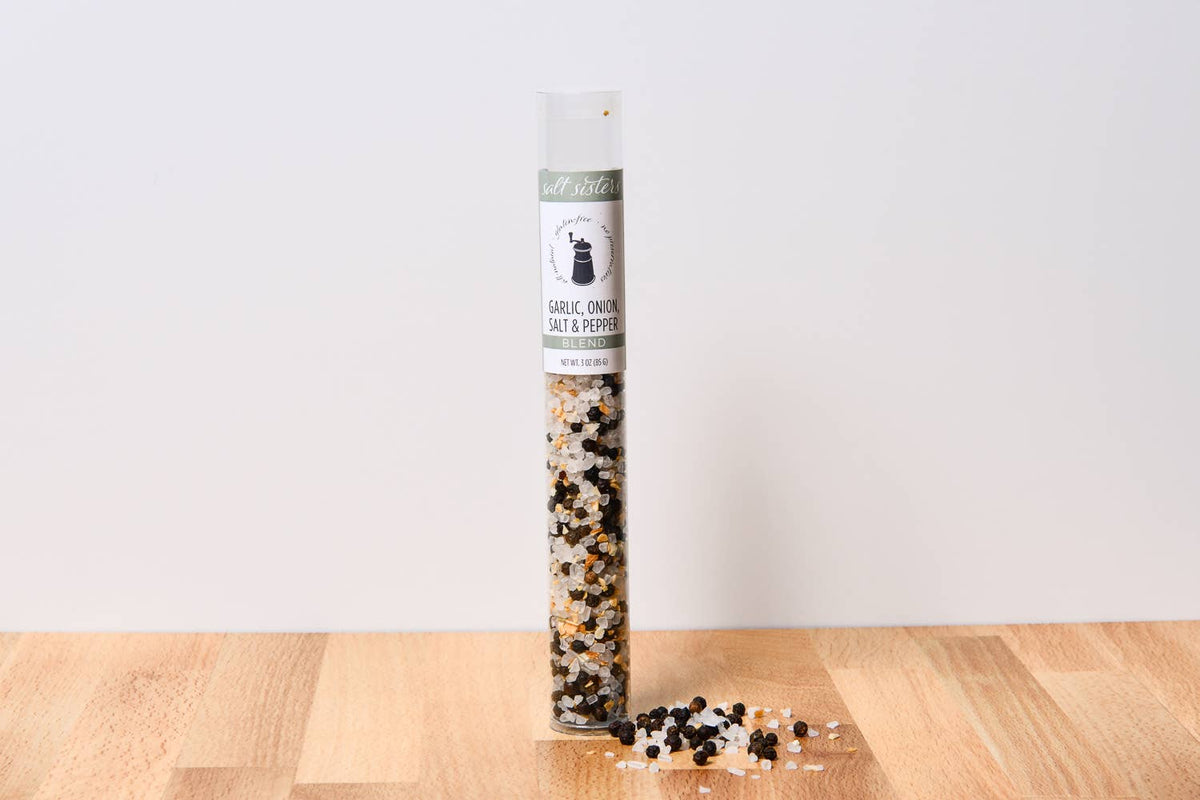 Grinder Refill Tube - Garlic, Onion, Salt & Pepper Blend-3oz