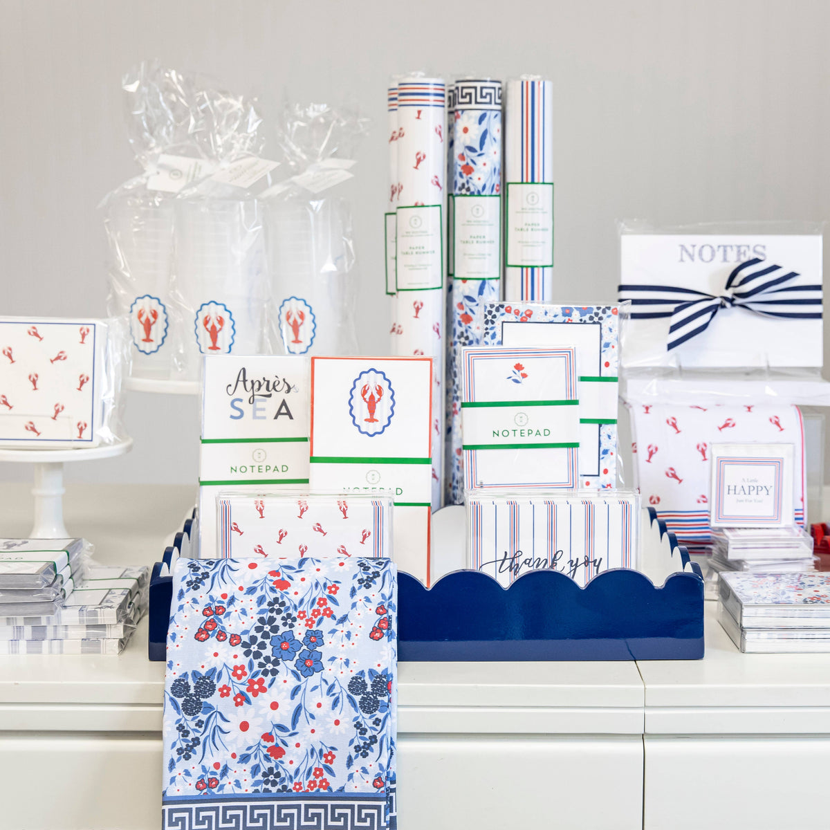 In Stock WH Paper Cocktail Napkin | Preppy Lobsters