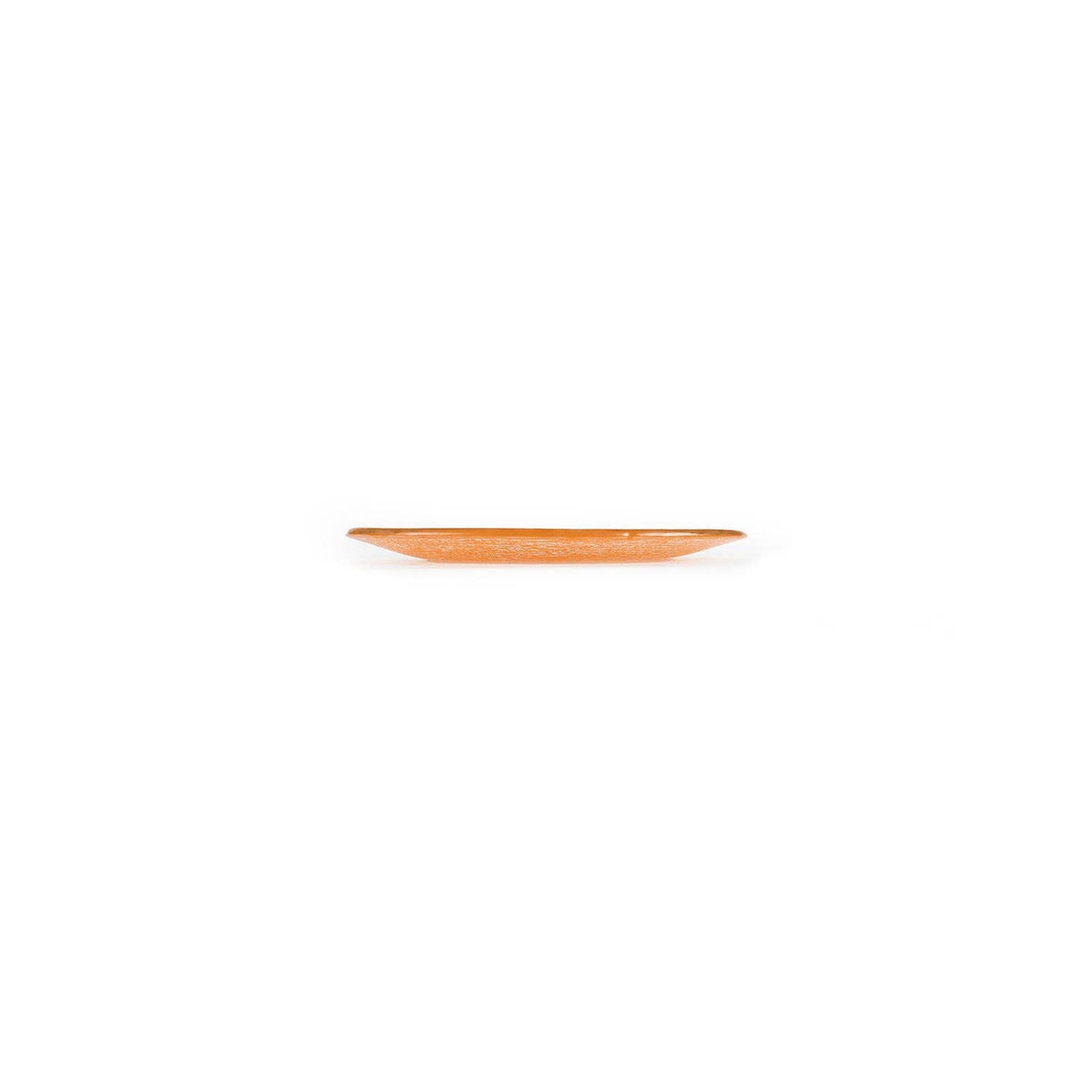 Glass Dinnerware dia.7.75" Round Orange Glass Plate (Set of 2)