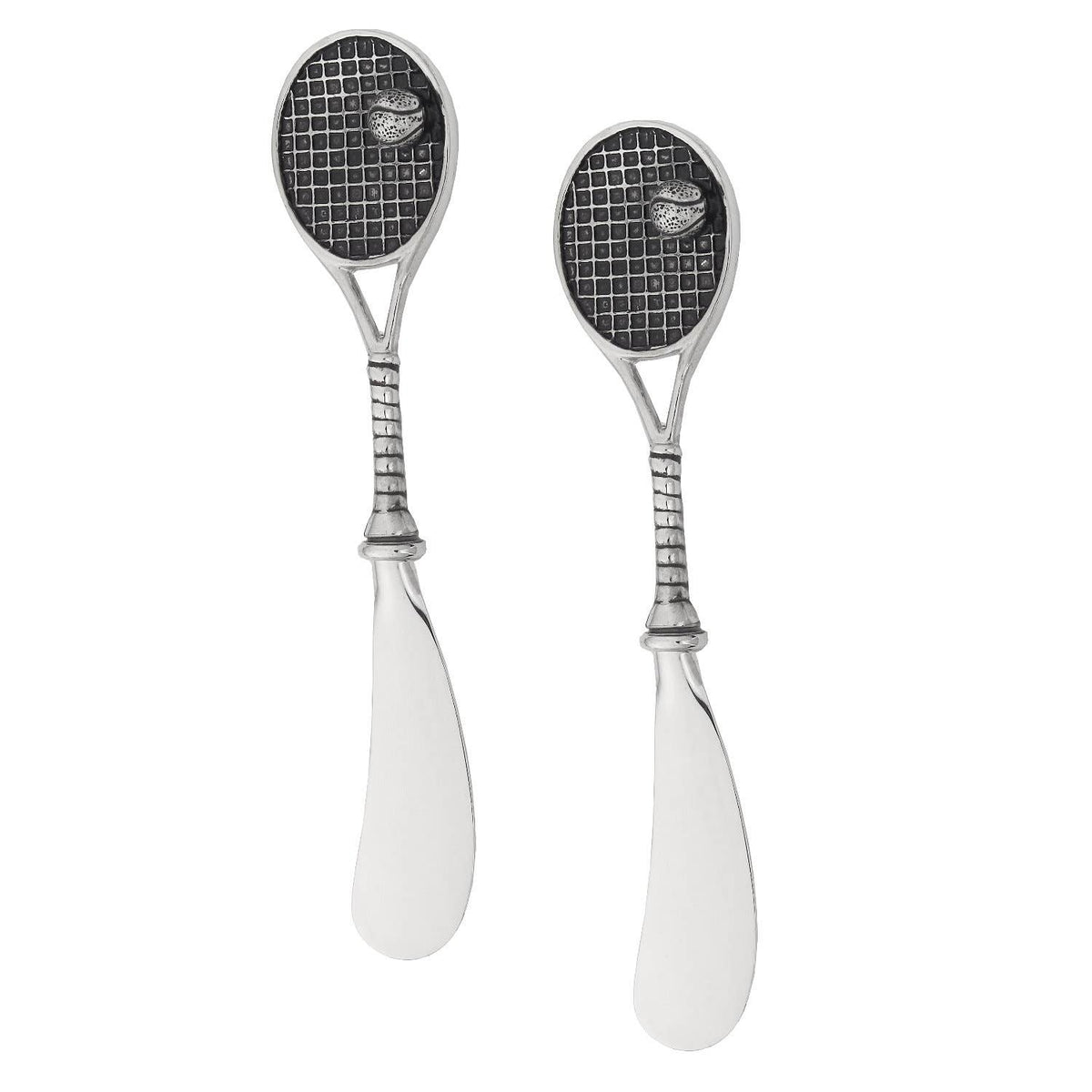 2-Piece Tennis Racquet Zinc Cheese Spreader