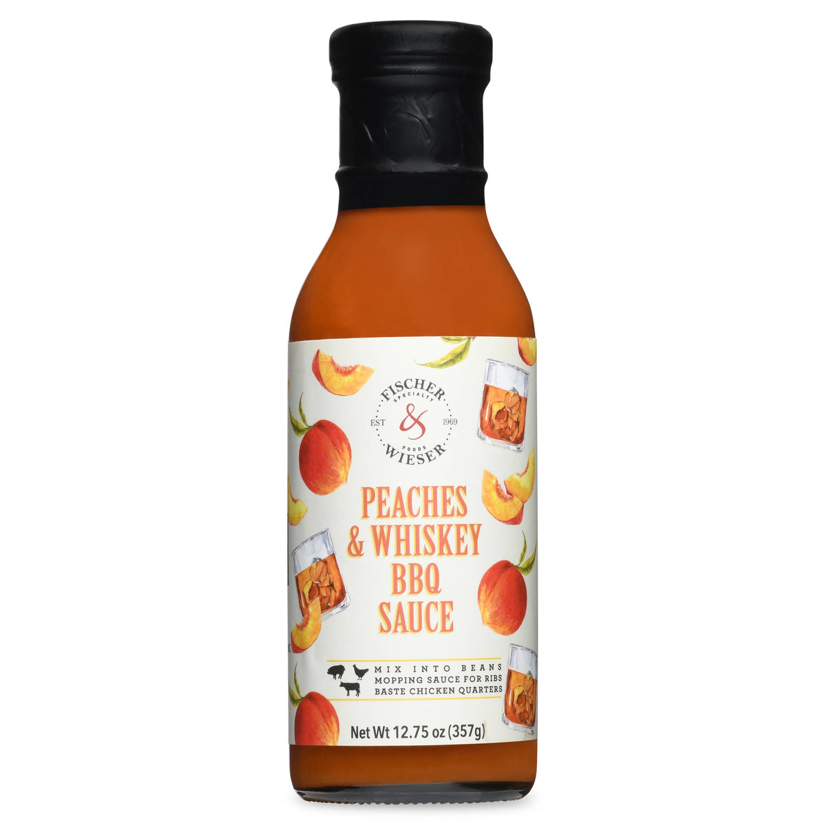 Peaches & Whiskey BBQ Sauce - NEW LABEL