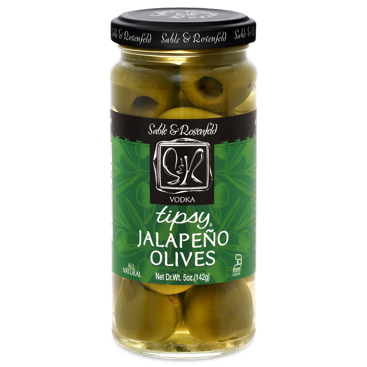 Sable & Rosenfeld All Natural Tipsy Vodka Jalapeno Olives - 5oz