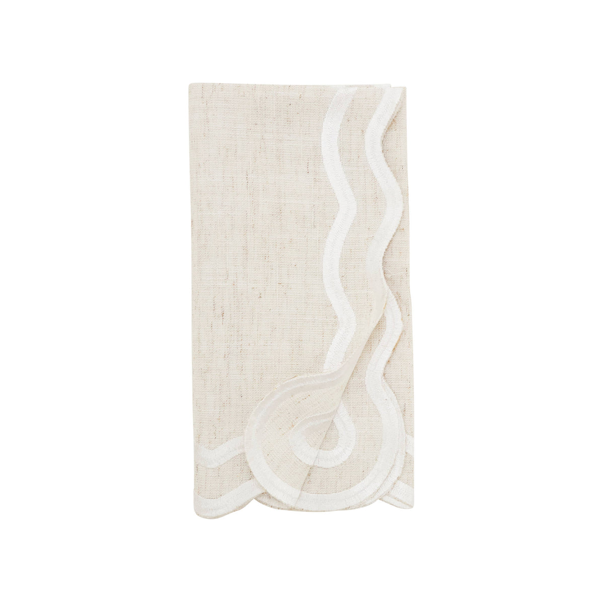 Scalloped Edge Cloth Napkin