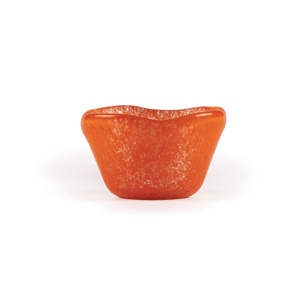 Glass Dinnerware dia.3.25" h:2" 4 oz. Round Orange Glass Ramekin (Set of 4)