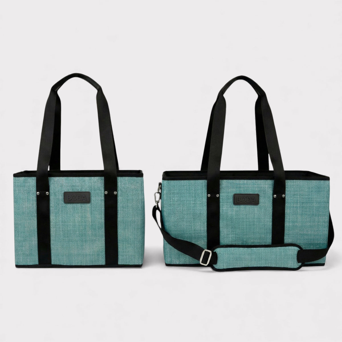 Boda Market Tote - Mini Basketweave - Turquoise