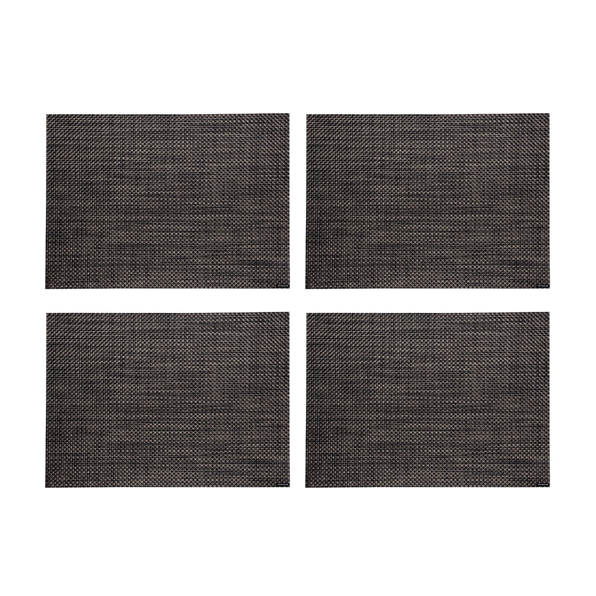 Basketweave Placemats - Carbon