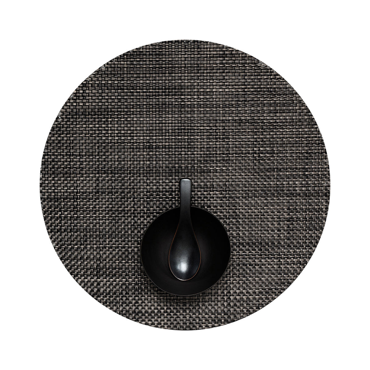 Basketweave Placemats - Carbon