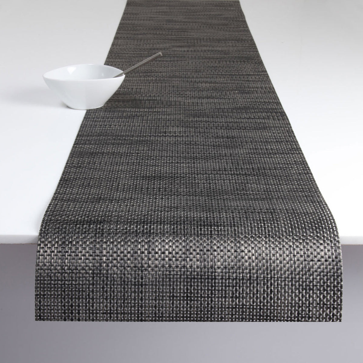 Basketweave Table Runners - Carbon