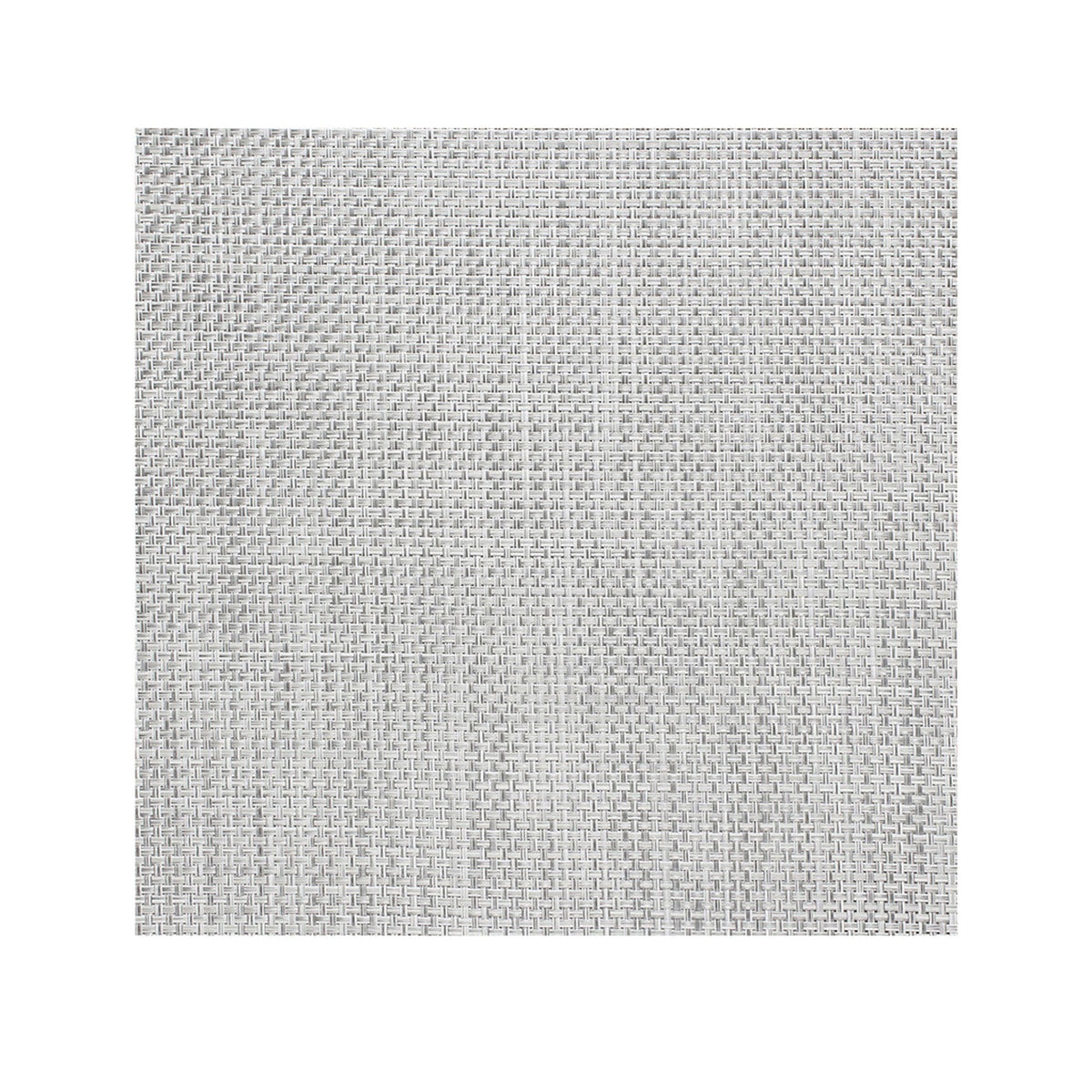 Basketweave Placemats - White/Silver
