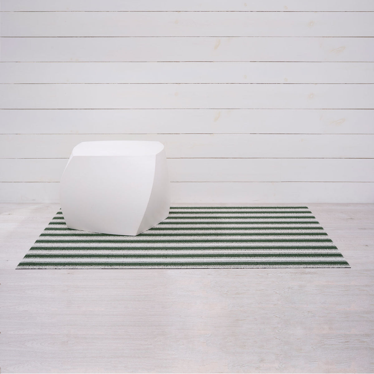 Boardwalk Stripe Shag Mats - Fern