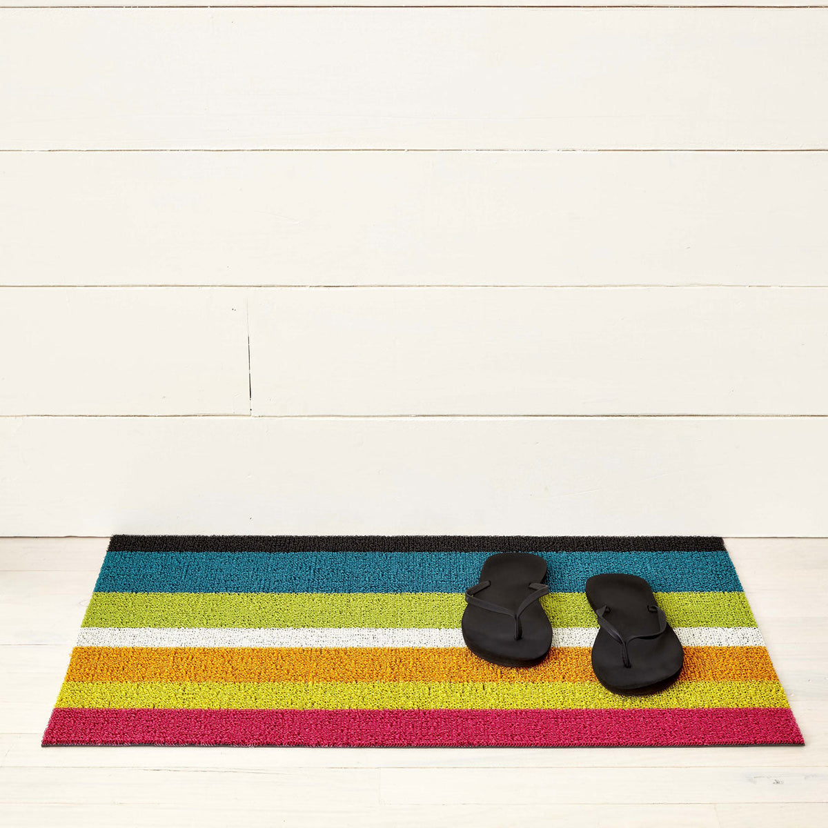 Bold Stripe Shag Mats - Multi