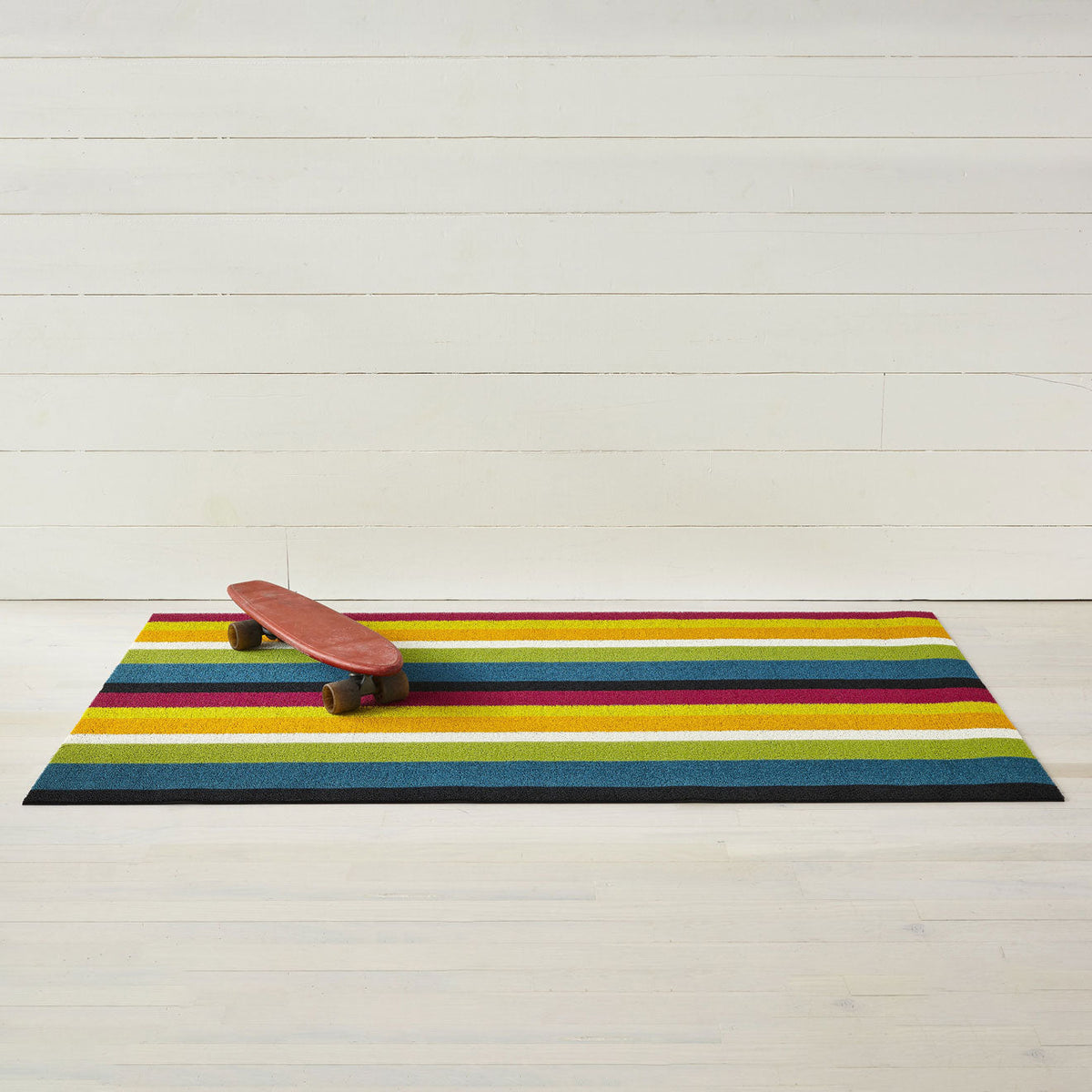 Bold Stripe Shag Mats - Multi