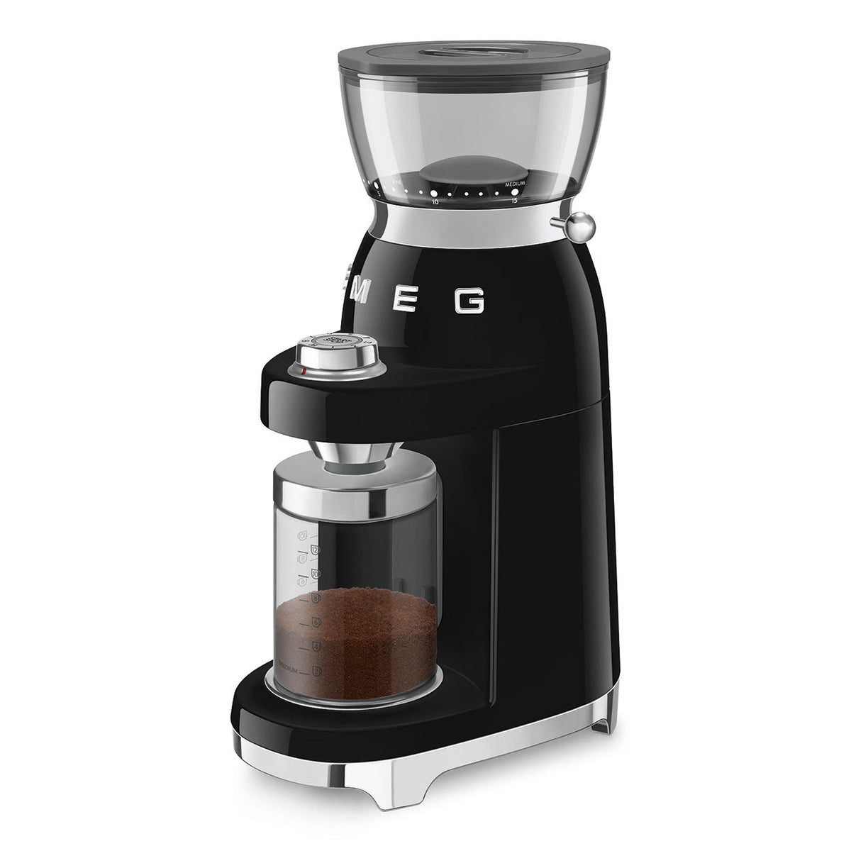SMEG Multipurpose Conical Burr Coffee Grinder (CGF03) – Black