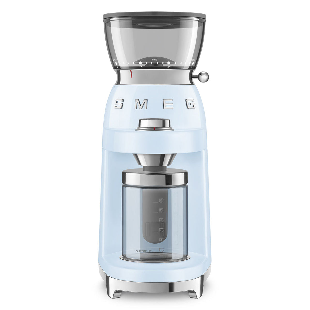 SMEG Multipurpose Conical Burr Coffee Grinder (CGF03) – Pastel Blue