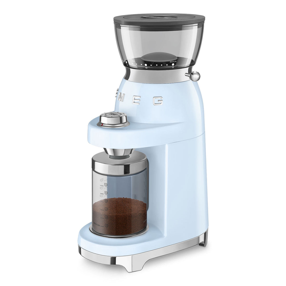 SMEG Multipurpose Conical Burr Coffee Grinder (CGF03) – Pastel Blue