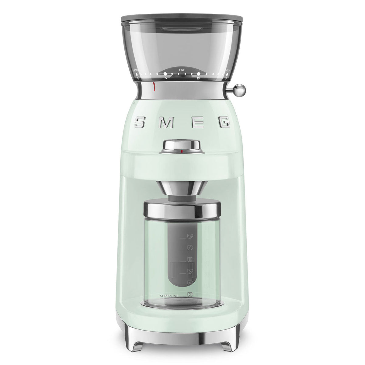 SMEG Multipurpose Conical Burr Coffee Grinder (CGF03) – Pastel Green