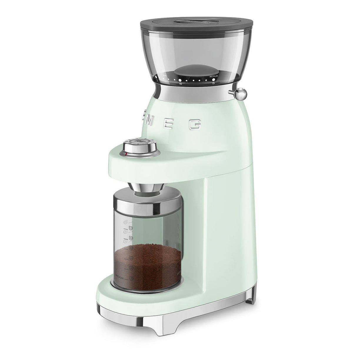 SMEG Multipurpose Conical Burr Coffee Grinder (CGF03) – Pastel Green