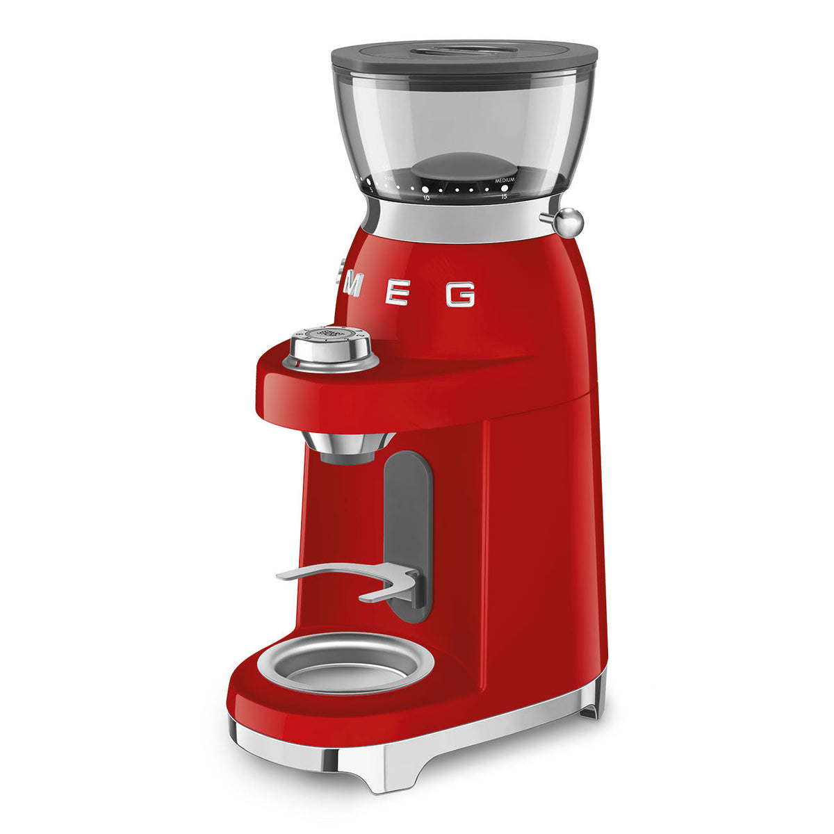 SMEG Multipurpose Conical Burr Coffee Grinder (CGF03) – Red