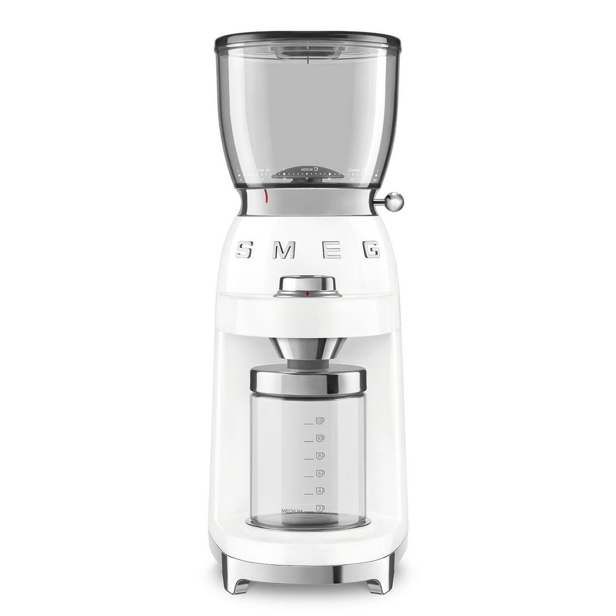 SMEG Conical Burr Coffee Grinder (CGF11) – White