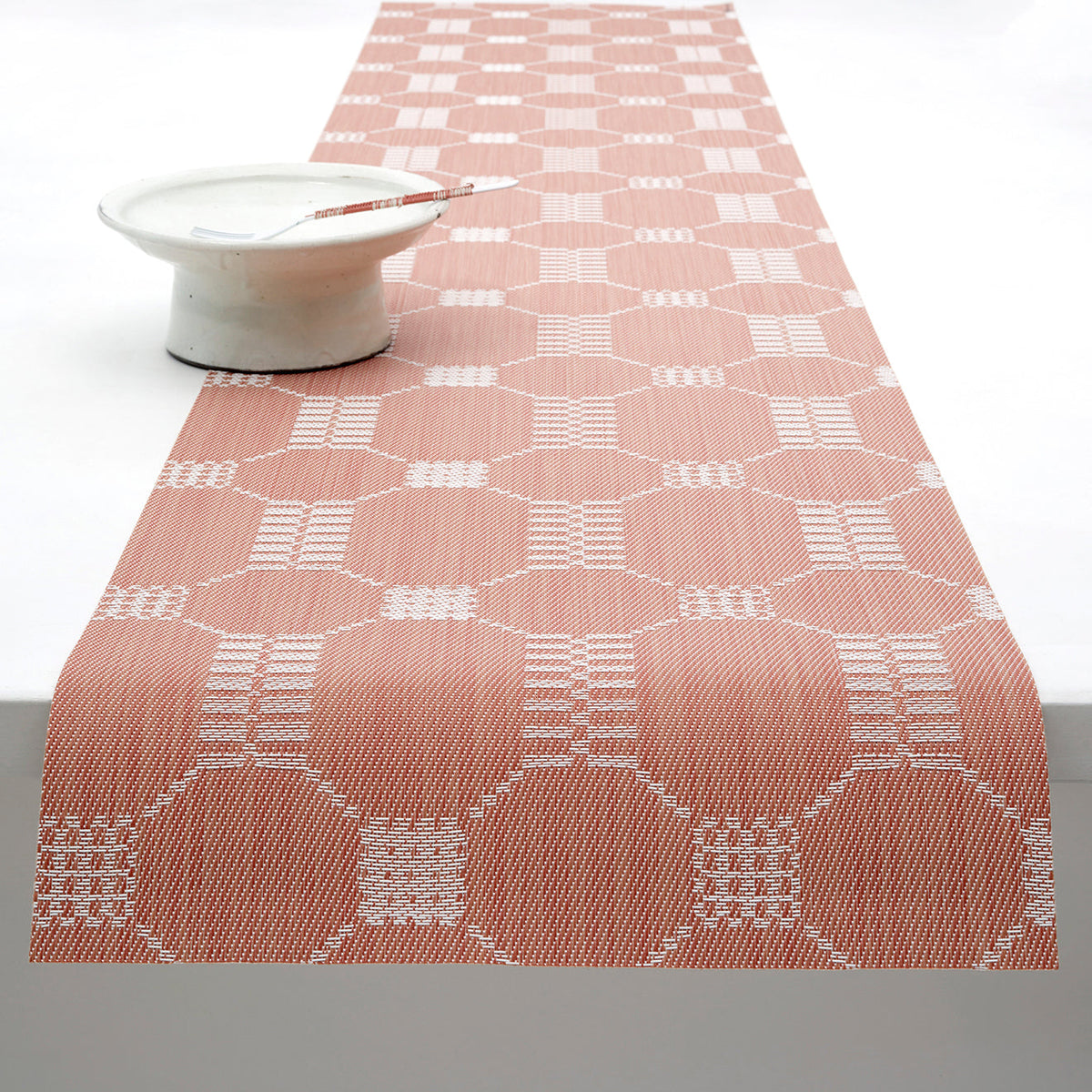Coverlet Table Runners - Burnt Coral