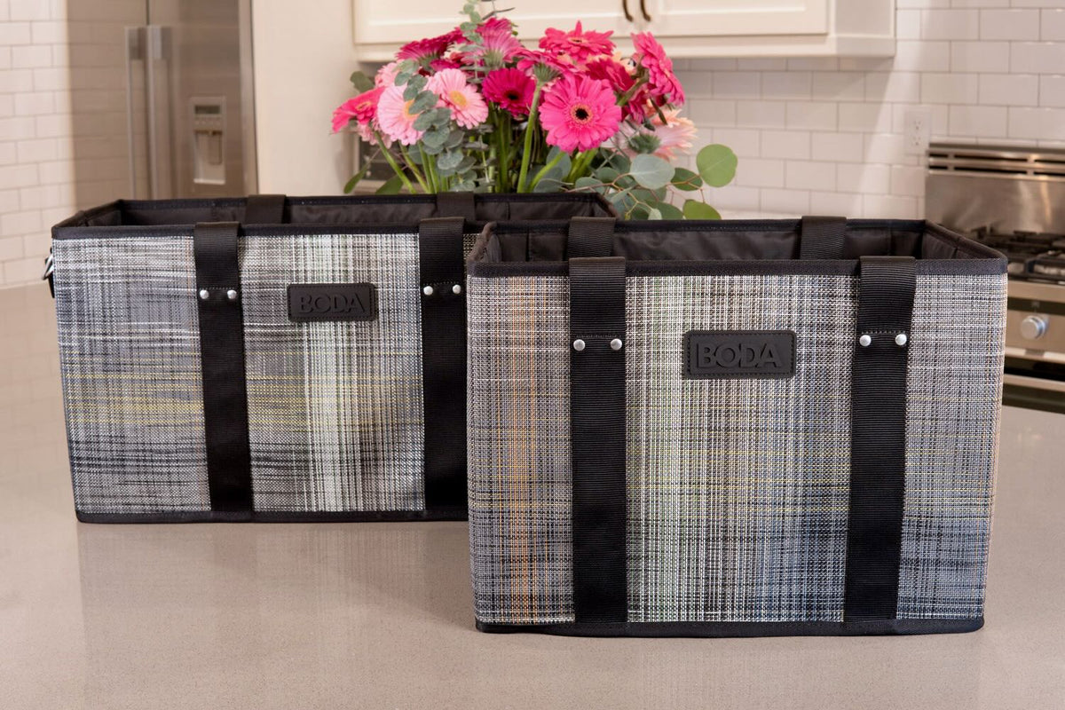 Boda Market Tote - Plaid - Multi