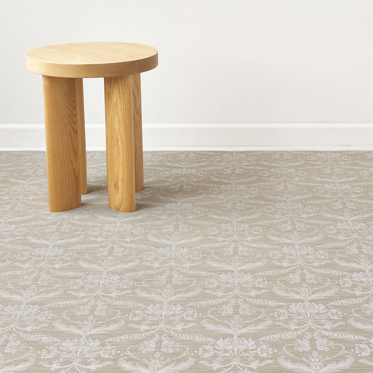 Damask Rugs - Flax
