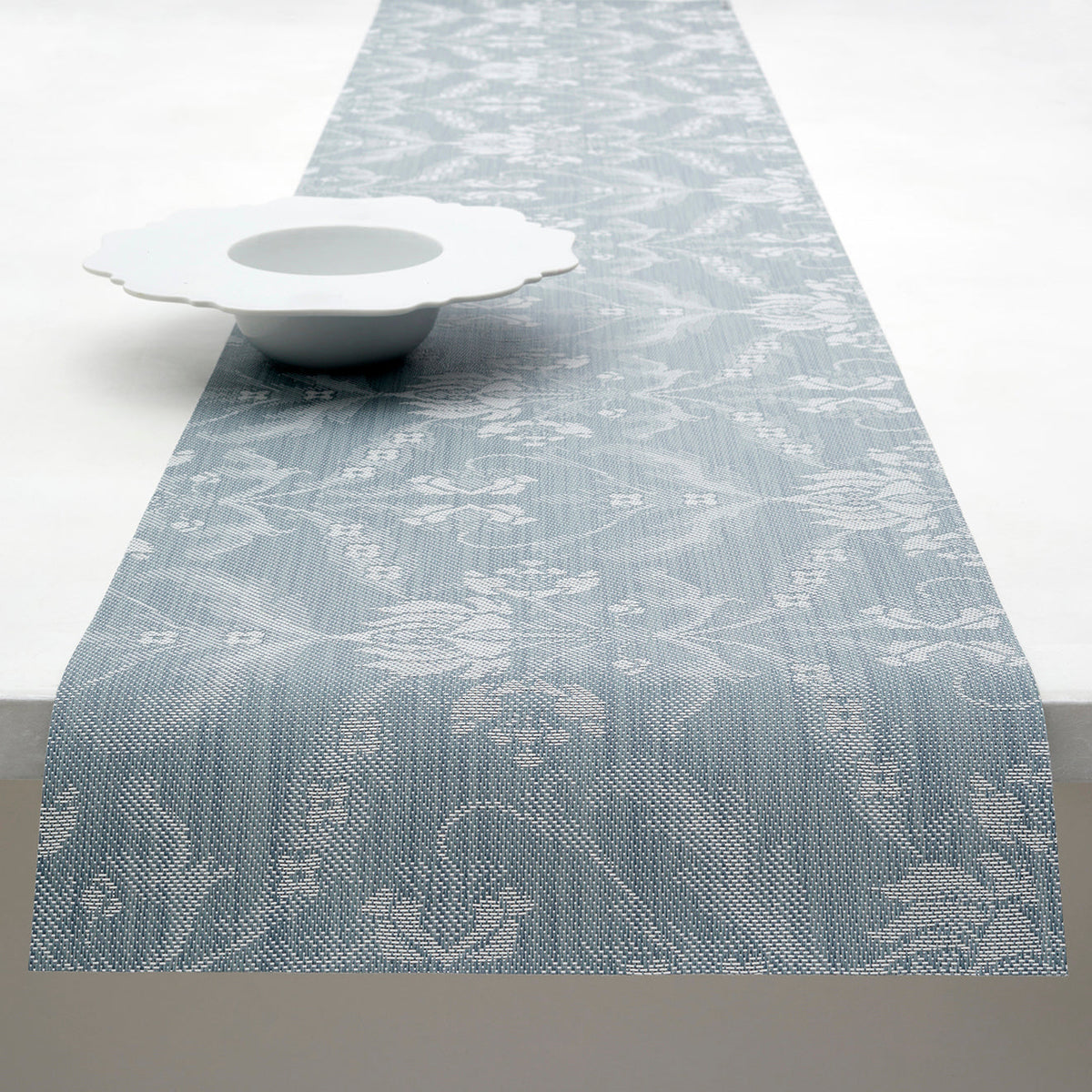 Damask Table Runners - Sea