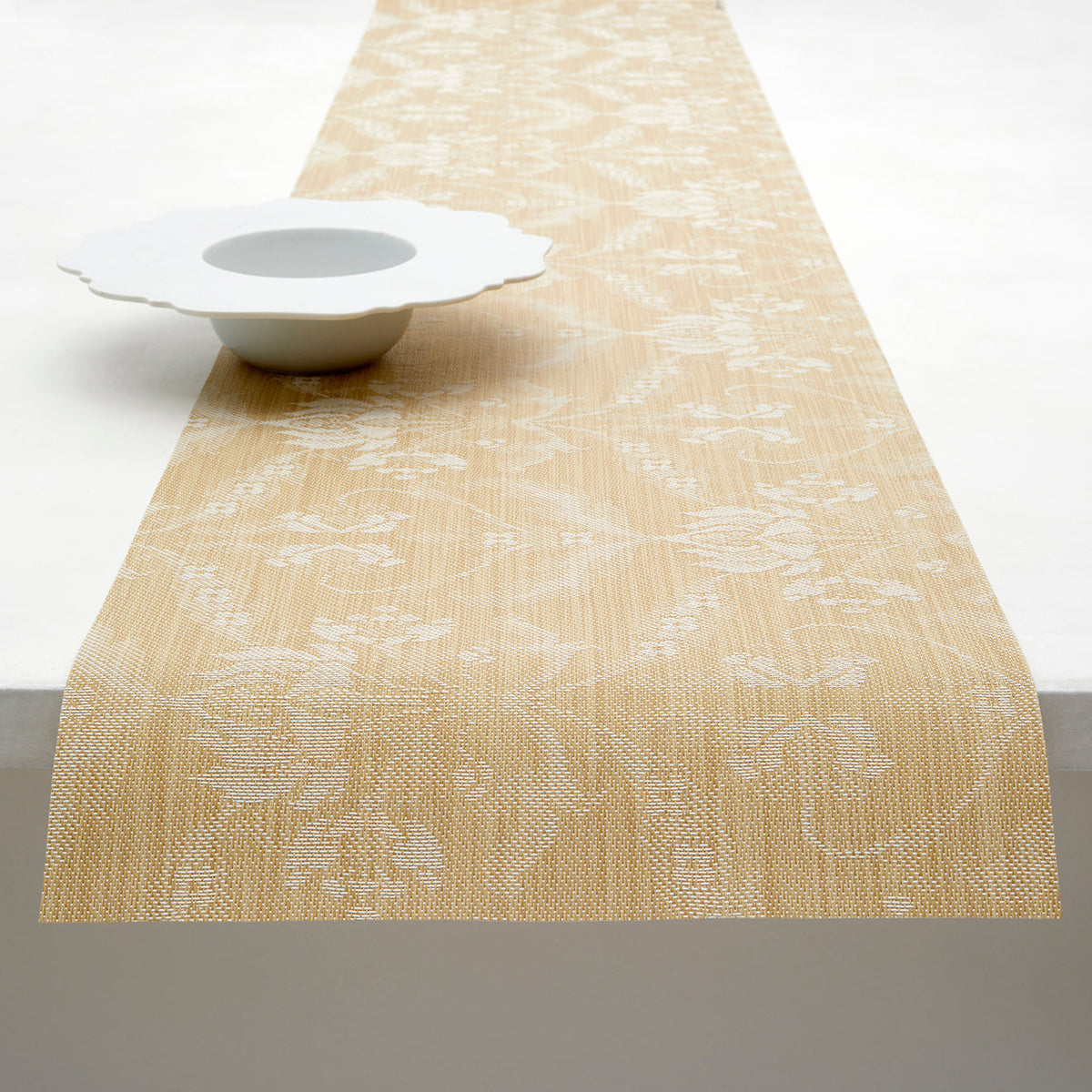 Damask Table Runners - Wheat