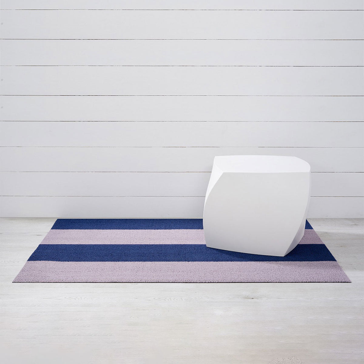 Duo Stripe Shag Mats - Berry