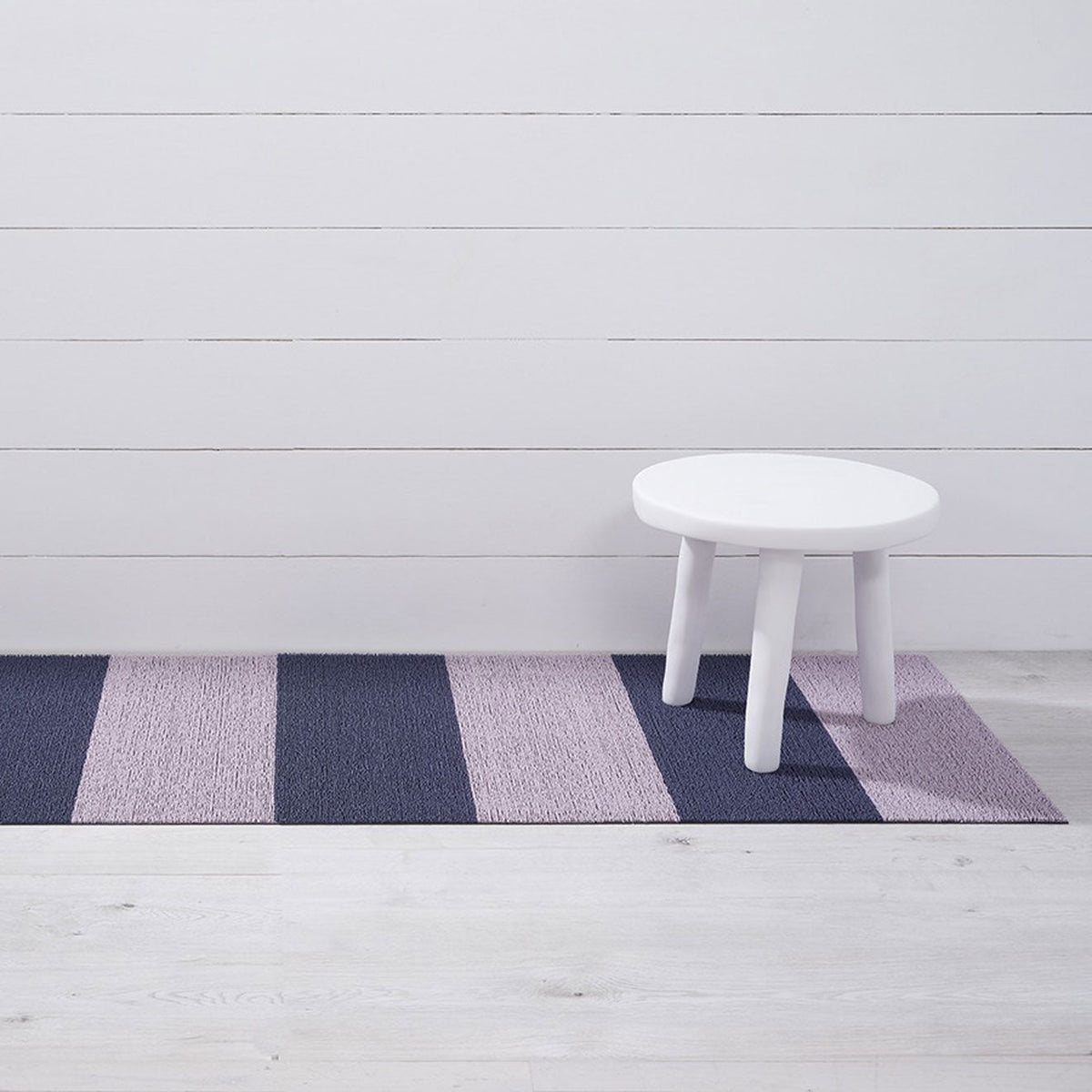 Duo Stripe Shag Mats - Berry