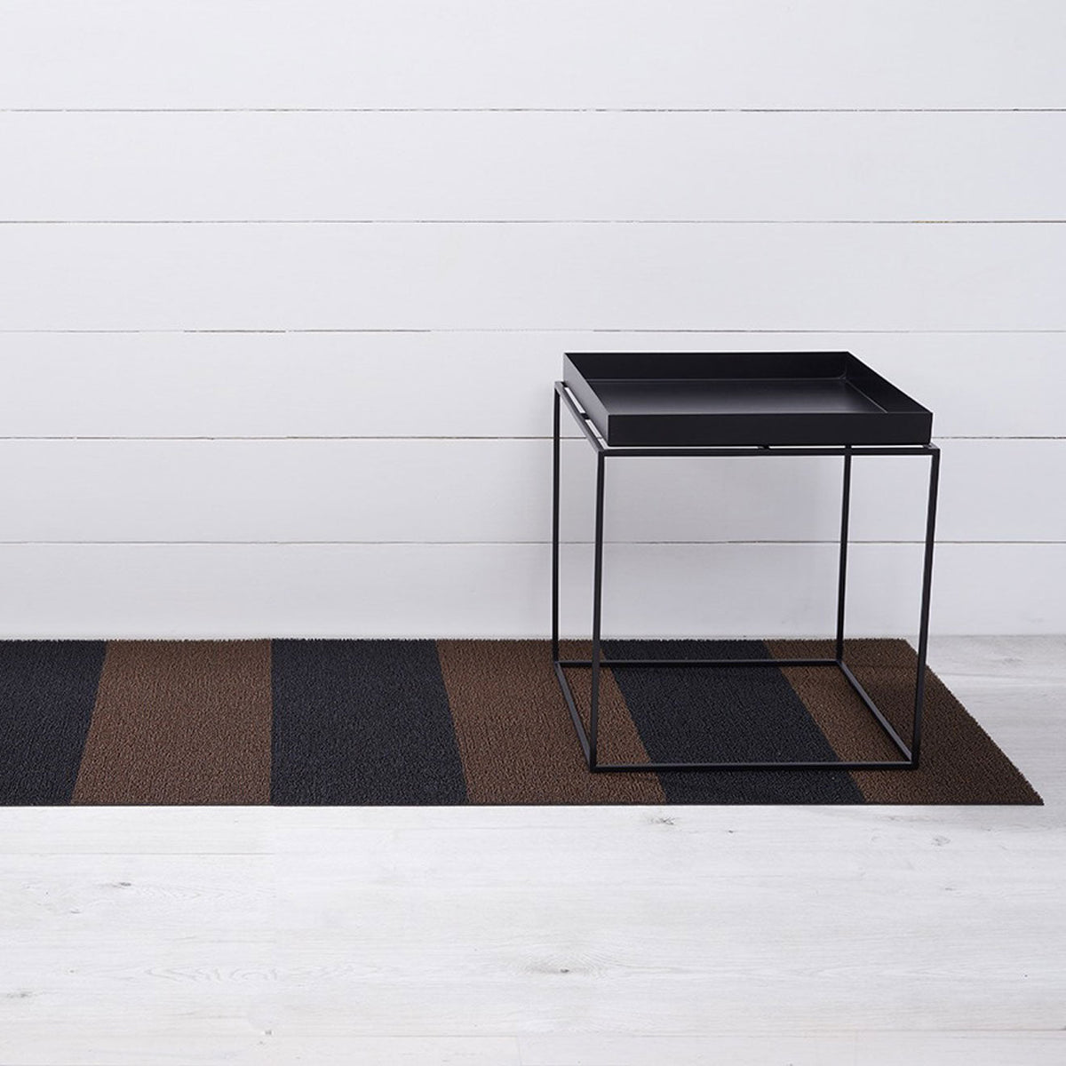 Duo Stripe Shag Mats - Mocha