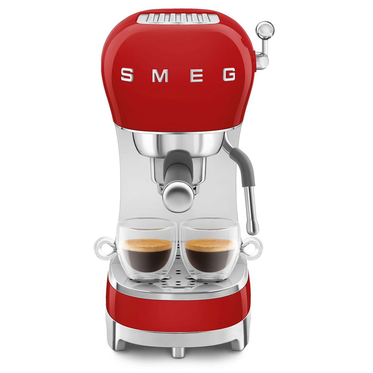 SMEG Manual Espresso Machine (ECF02) – Red