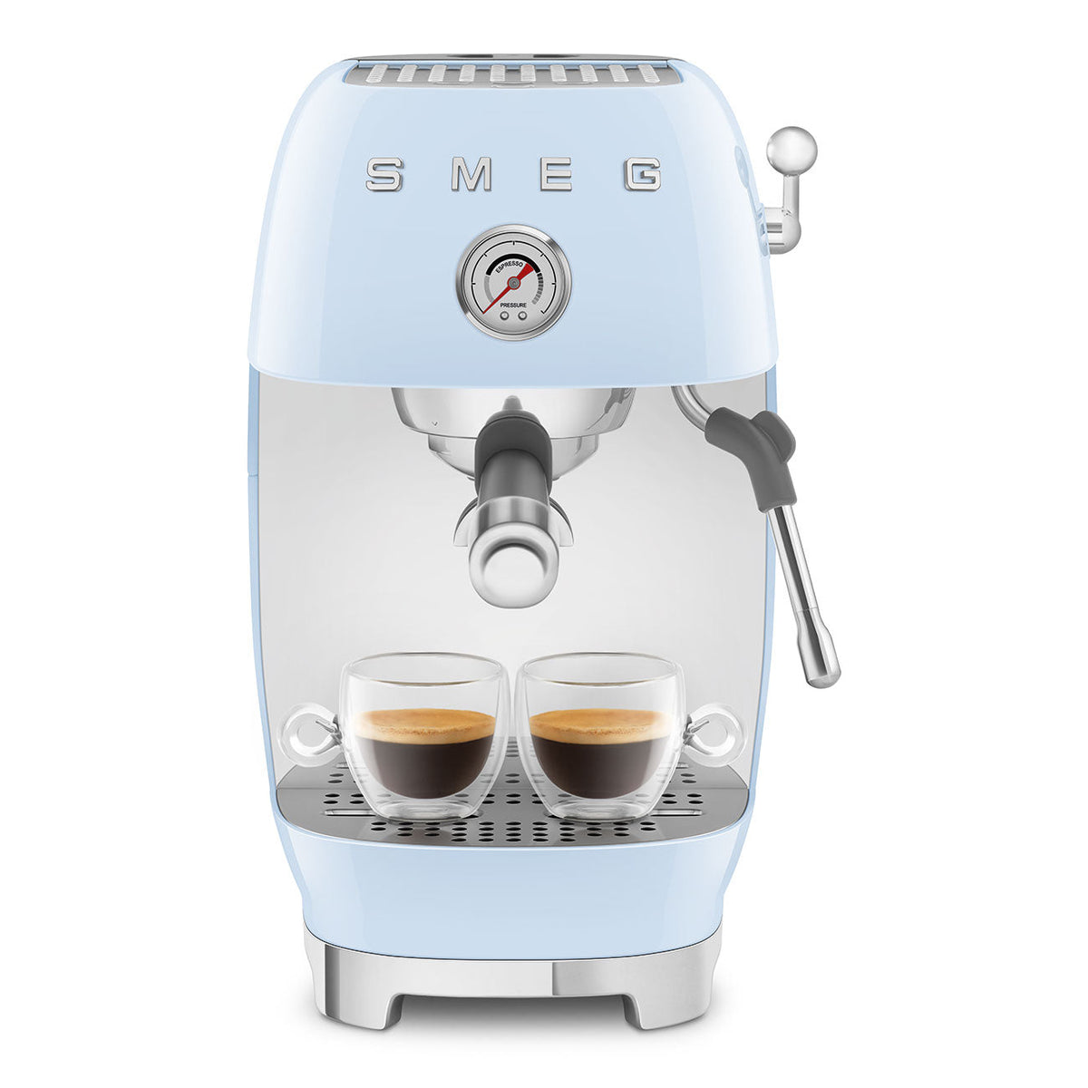 SMEG Manual Espresso and Cold Brew Machine (ECF03) – Pastel Blue