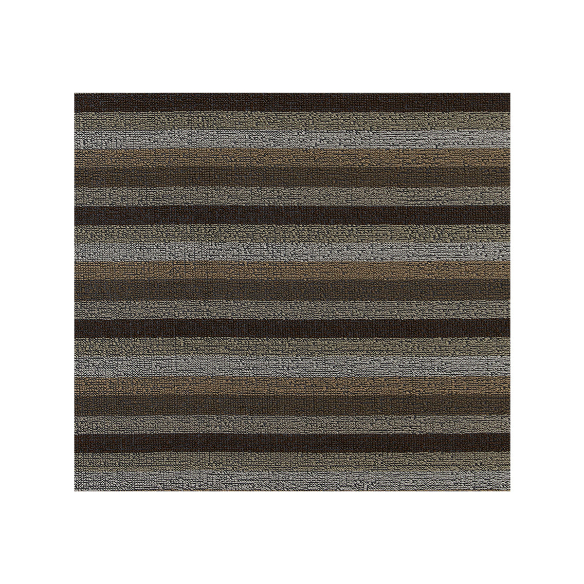 Even Stripe Shag Mats - Mocha
