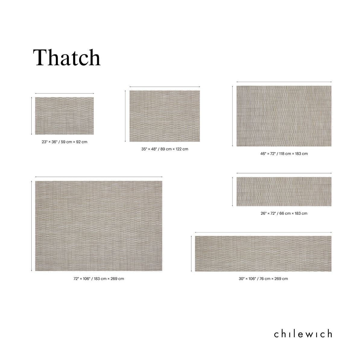 Thatch Rugs - Pewter