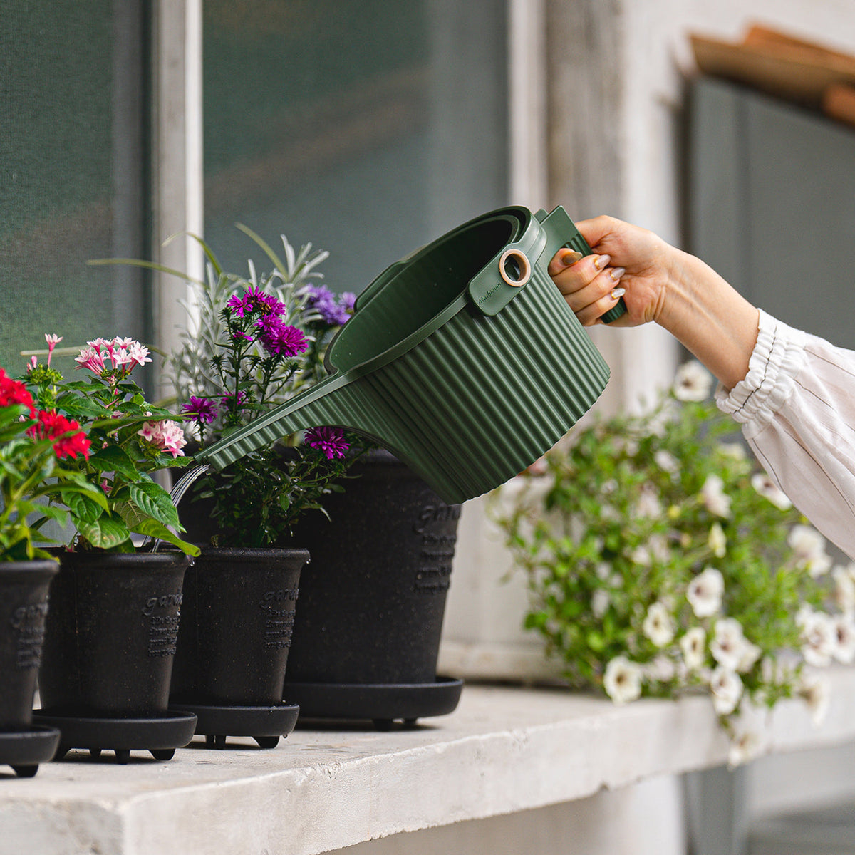 Hachiman Watering Cans - Garden Green