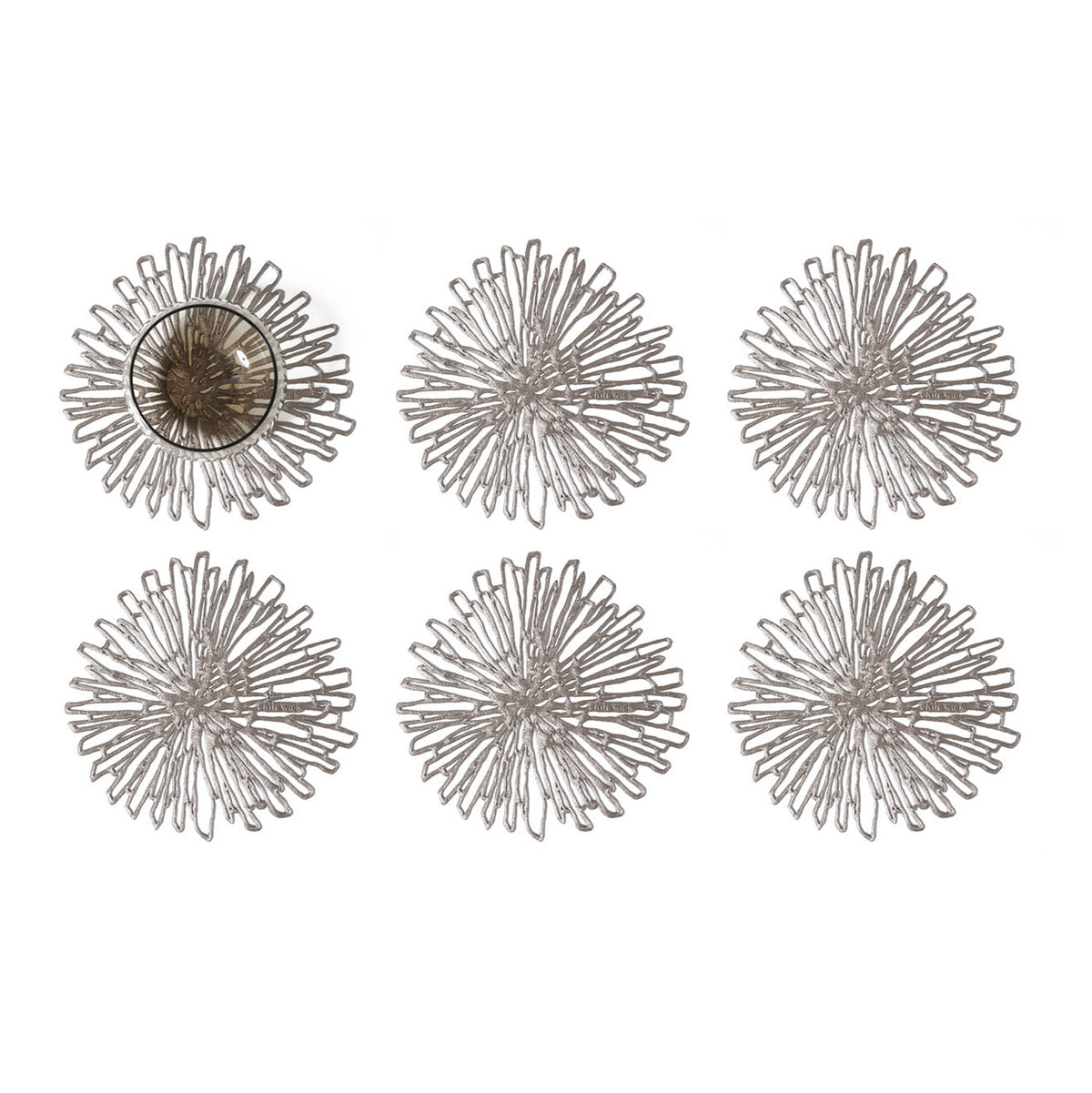 Bloom Coasters - Gunmetal