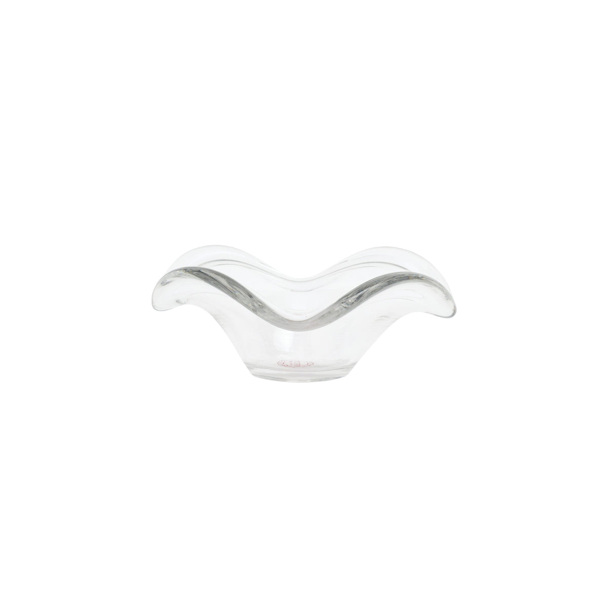 Hibiscus Glass Clear Small Bowl