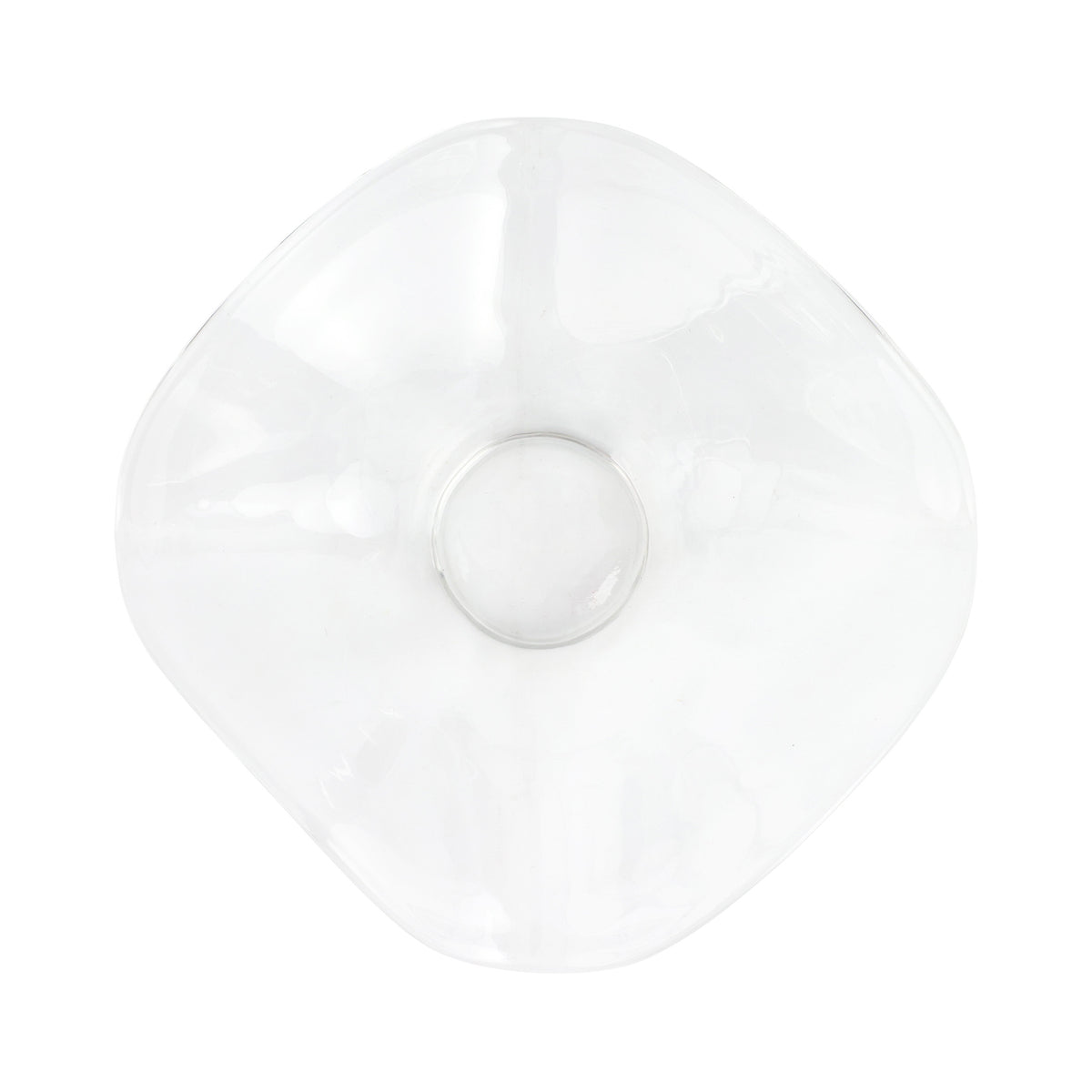 Hibiscus Glass Clear Large Bowl