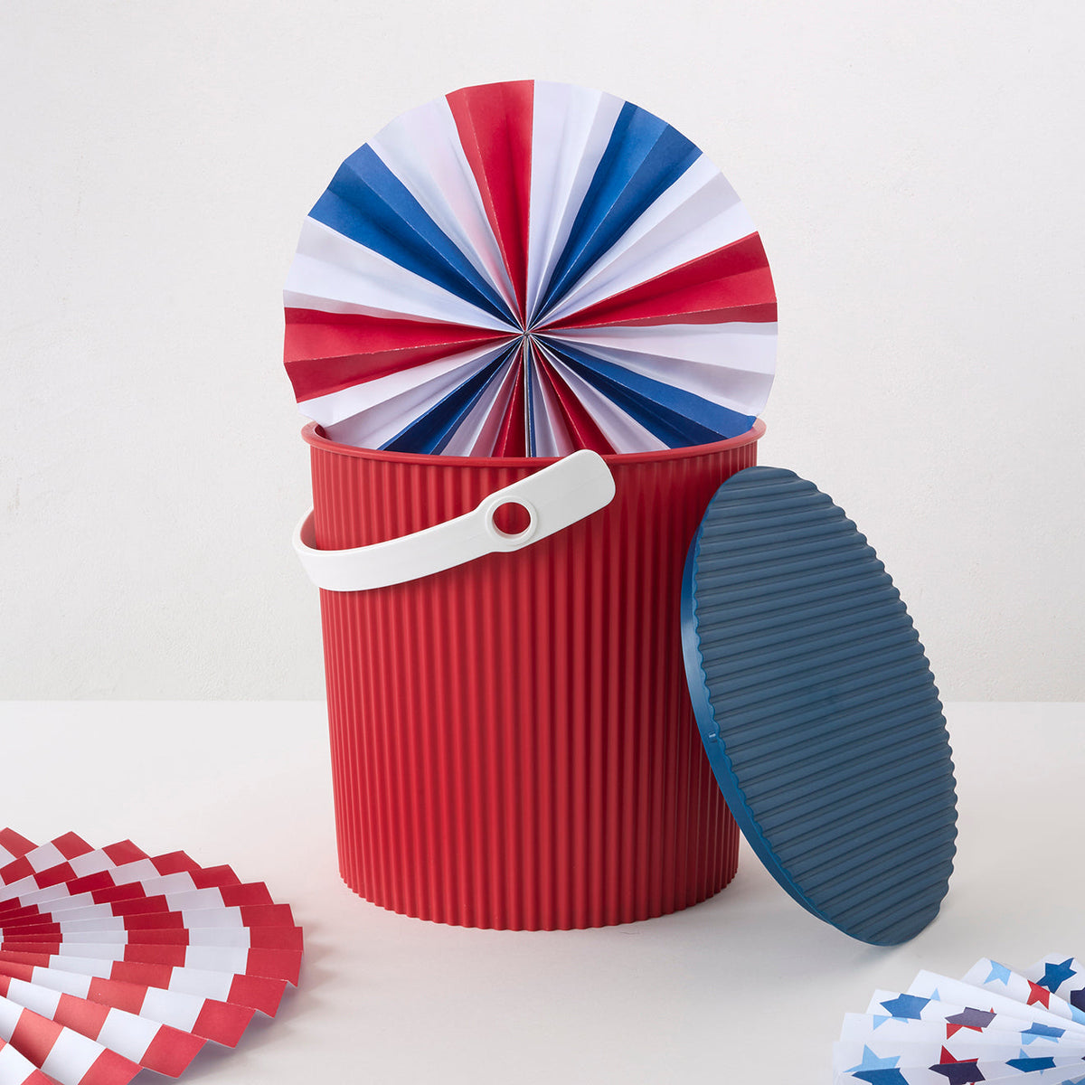 Hachiman Buckets - Red Blue White