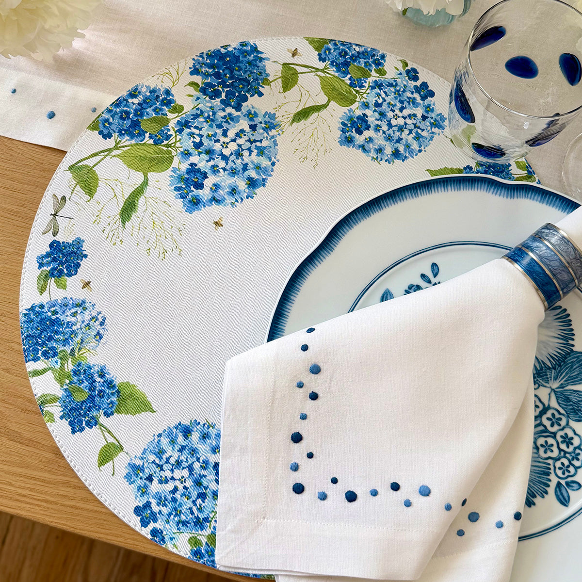 Bodrum Hydrangea Placemats — Bodrum collection image 1