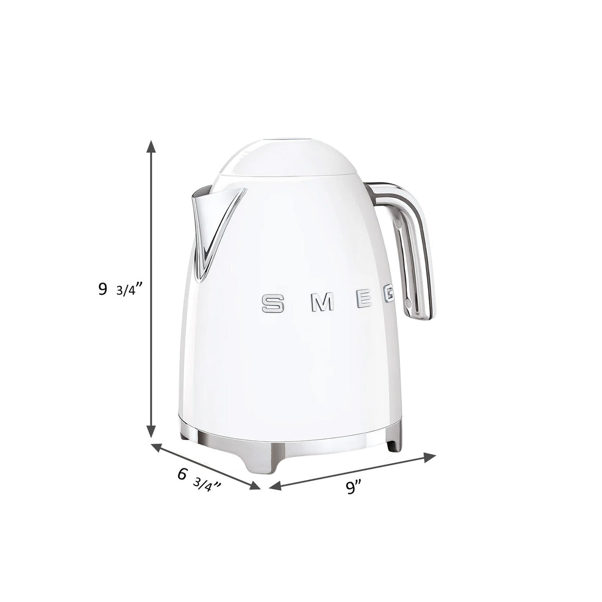 SMEG 7-Cup Electric Kettle (KLF03) – White