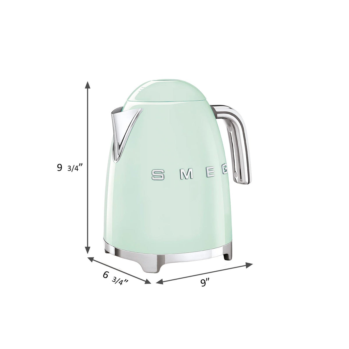 SMEG 7-Cup Electric Kettle (KLF03) – Pastel Green